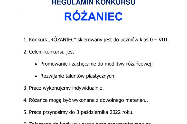 Różaniec-ogłoszenie