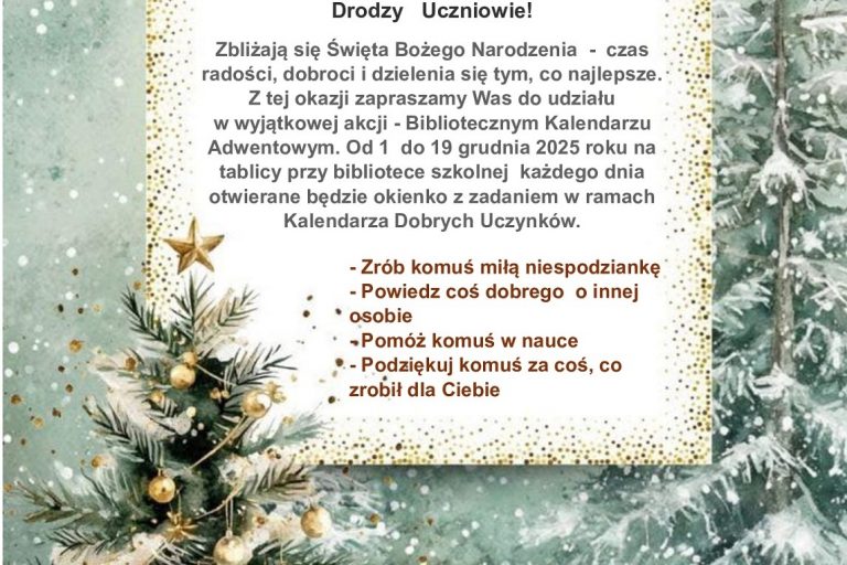 BIBLIOTECZNY-KALENDARZ-ADWENTOWY-OGŁOSZENIE-2025-2026 (1)